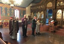 Holy Divine Liturgy in the church of St. Elijah, Footscray