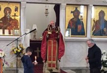 Света Литургија во Соборната црква Раѓање на Пресвета Богородица во Сиденхам