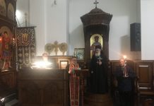 Архиерејска Вечерна богослужба во црквата Свети Димитриј Солунски во Спрингвајл, Мелбурн