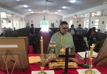 Божествена Литургија во црквата Успение на Пресвета Богородица во Бризбен, Квинзланд