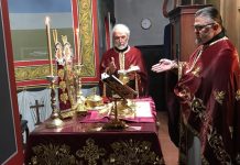 Света Божествена Литургија во црквата Свети Илија во Футскрај, Мелбурн