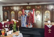 Света Литургија во црквата Света Богородица Пречиста во Ливерпул