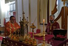 Света Литургија во црквата Свети Никола во Престон (21 Недела по Педесетница)