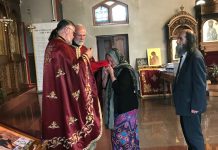 Света Литургија во црквата Свети Илија во Футскрај (24-та Недела по Педестница)