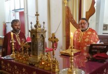 Света Литургија во црквата Свети Никола во Престон (24-та Недела по Педесетница)