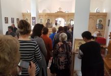 Света Литургија во манастирот Свети Наум Охридски во Роклин (24-та Недела по Педесетница)