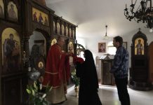 Света Литургија во манастирот Донибрук (24-та Недела по Педесетница)