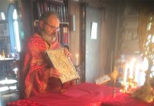 Света Литургија во црквата Свети Никола во Перт