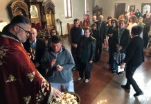 Света Литургија во црквата Свети Илија во Футскрај (22 Недела по Педесетница)