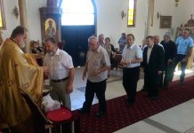 Света Литургија во црквата Света Злата Мегленска во Хоперс Кросинг (24-та Недела по Педесетница)