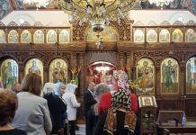 Света Литургија во црквата Света Петка во Мил Парк (24-та Недела по Педесетница)