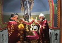 Света Литургија во црквата Свети Илија во Футскрај (28-ма Недела по Педесетница)