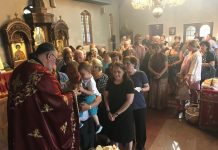 Света Литургија во црквата Свети Илија во Футскрај