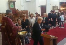 Света Литургија во црквата Свети Никола во Престон (29 – та Недела по Педесетница)