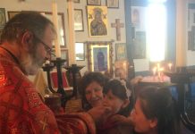 Света Литургија во црквата Свети Никола во Перт