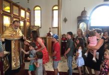 Бадник во црквата Света Злата Мегленска во Хоперс Кросинг