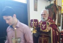 Света Литургија во црквата Света Злата Мегленска во Хоперс Кросинг (Недела на митарот и фарисејот)