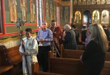 Вечерна богослужба во црквата Свети Илија во Футскрај