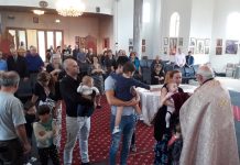 Света Литургија во Соборната црква во Сиденхам (Недела Месопусна)