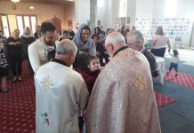 Света Литургија во Соборната црква во Сиденхам (Недела на Православието)