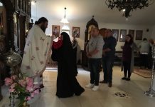 Света Литургија во манастирот Донибрук (Недела на Православието)