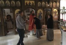 Литургија на претходно осветени Дарови во манастирот Донибрук