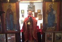 Света Литургија во црквата Свети Никола во Перт