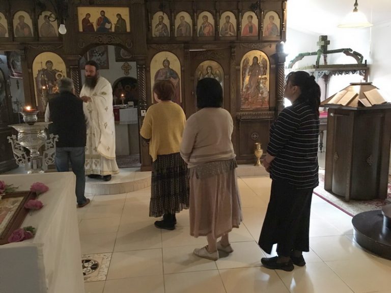 Света Литургија во манастирот Донибрук (Свети Три Светители)