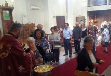 Света Литургија во црквата Свети Никола во Престон (Сирна Недела - Прочка)