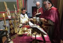 Света Литургија во црквата Свети Илија во Футскрај (Недела на Православието)