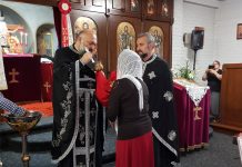 Свети Четириесет Маченици (Младенци) - Литургија на Претходно осветени дарови во црквата во Ливерпул