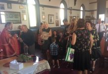 Крстопоклона Недела во црквата Свети Никола во Перт