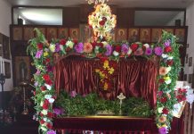 Велики Петок во црквата Свети Никола во Перт (Вечерна богослужба со изнесување на Плаштаницата)