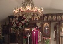 Служба на Светите и Спасителни Христови Страдања во манастирот во Донибрук