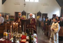 Велики четврток - Вечерна со Василиева Литургија во црквата Св. Илија во Футскрај