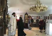 Света Литургија во манастирот Свети Прохор Пчински во Донибрук