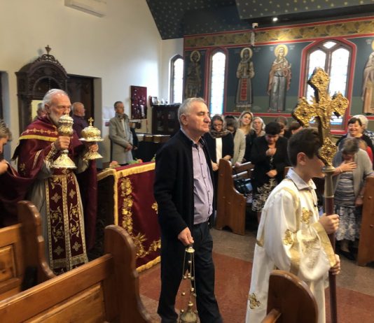 Света Литургија во црквата Свети Илија во Футскрај