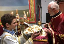 Света Литургија во црквата Свети Илија во Футскрај (Шеста Недела по Велигден)