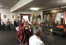 Света Литургија во црквата Света Богородица - Пречиста во Ливерпул