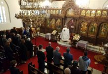 Света Литургија во црквата Света Петка во Мил Парк (Недела на Светите Отци)