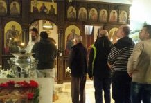 Света Литургија во манастирот Свети Прохор Пчински во Донибрук (Недела на Светите отци)