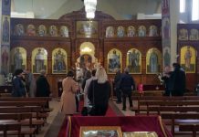 Света Литургија во црквата Свети Никола во Престон (Шеста Недела по Велигден)