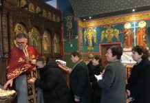 Света Литургија во црквата Свети Илија во Футскрај (Недела Четврта по Педесетница)