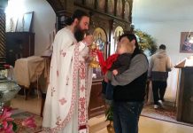 Света Литургија во манастирот Свети Прохор Пчински во Донибрук