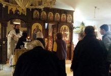 Света Литургија во манастирот Свети Прохор Пчински во Донибрук