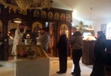 Света Литургија во манастирот Донибрук (Недела Четврта по Педесетница)