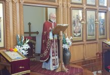 Света Литургија во црквата Светa Злата Мегленска во Хоперс Кросинг (Деветта Недела по Педесетница)