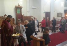 Света Литургија во црквата Свети Никола во Престон (Шеста Недела по Педесетница)