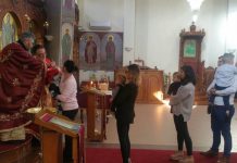 Света Литургија во црквата Свети Никола во Престон (Осма Недела по Педесетница)