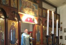 Света Литургија во црквата Свети Никола во Перт (Осма Недела по Педесетница)